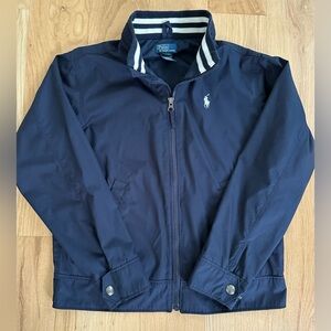 Polo by Ralph Lauren Blue Windbreaker Style Zip Up - Childrenswear M (10-12)